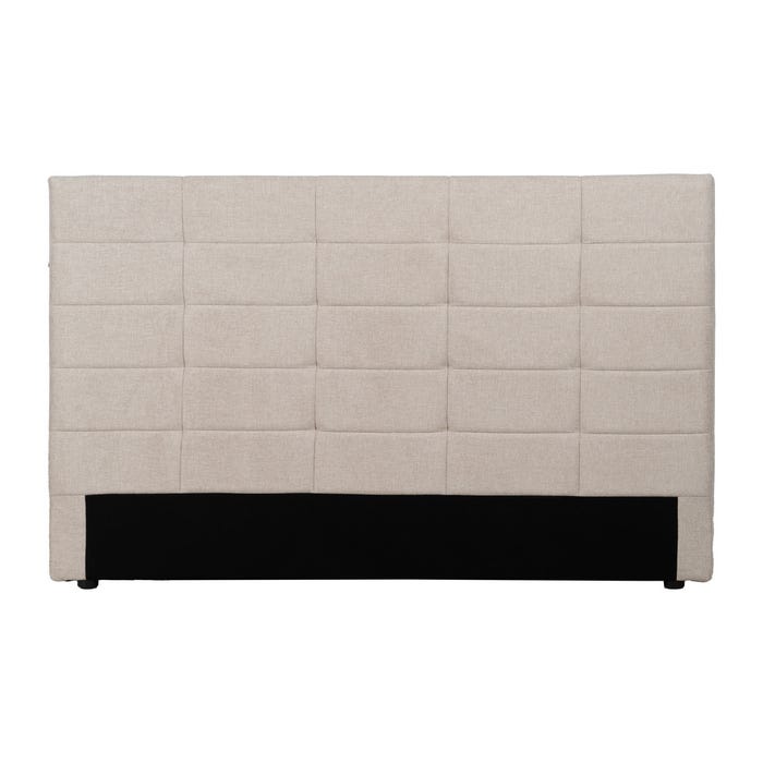 Cabecero Beige Tejido Dormitorio 160 X 8 X 100 Cm