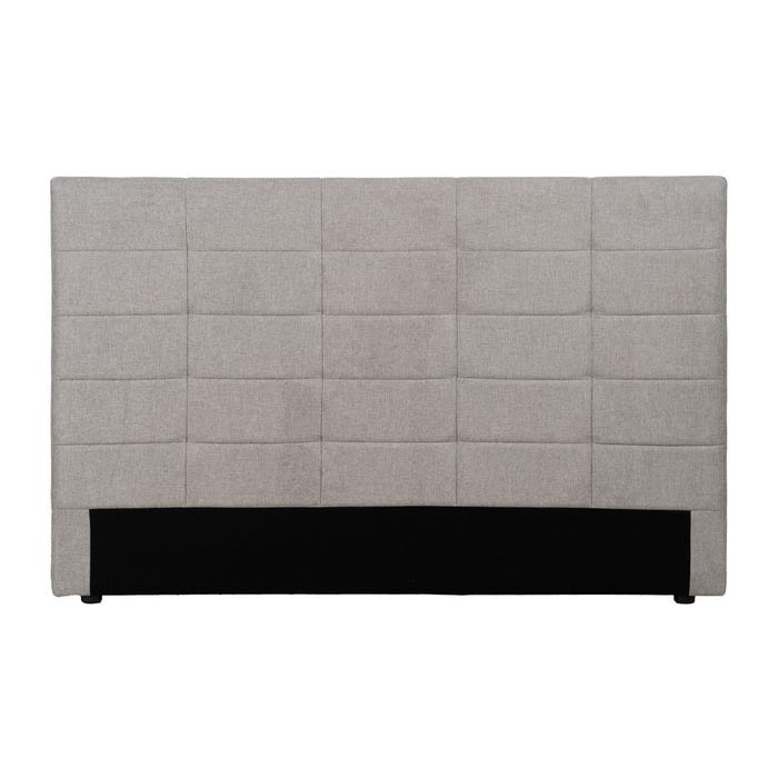 Cabeceira de tecido cinza para quarto 160 x 8 x 100 cm