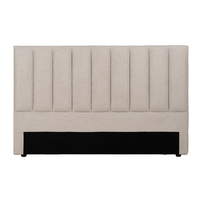 Cabecero Beige Tejido Dormitorio 160 X 8 X 100 Cm