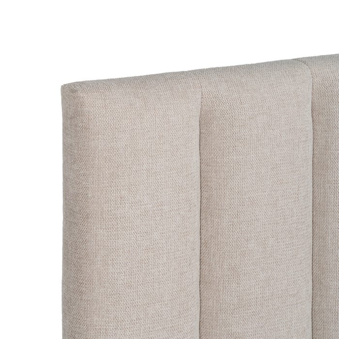 Cabecero Beige Tejido Dormitorio 160 X 8 X 100 Cm