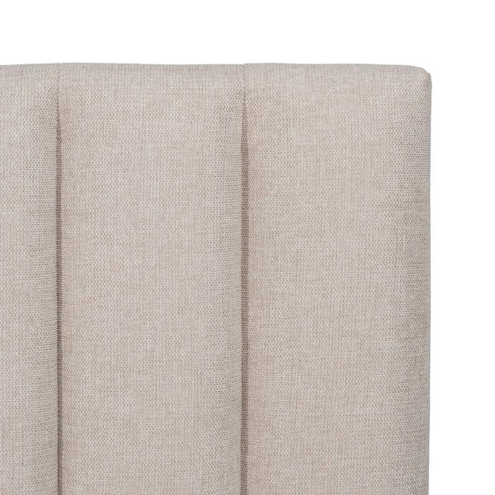 Cabecero Beige Tejido Dormitorio 160 X 8 X 100 Cm