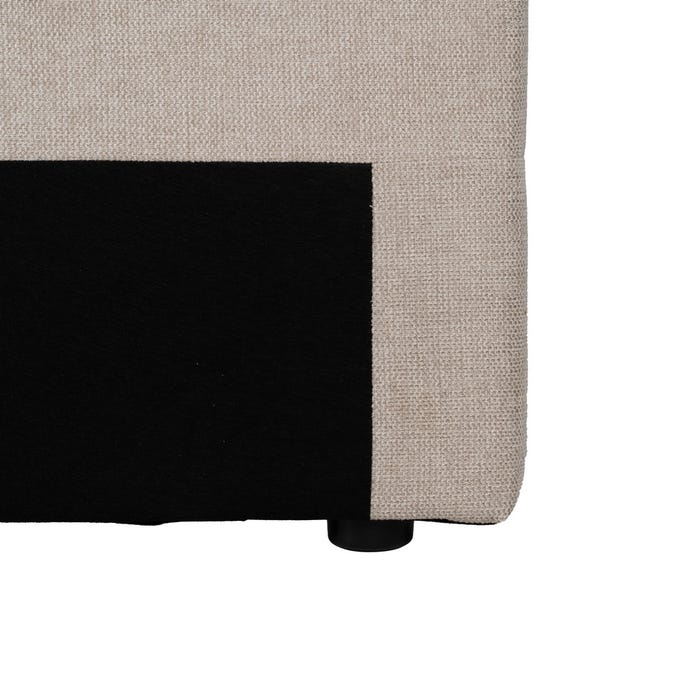 Cabecero Beige Tejido Dormitorio 160 X 8 X 100 Cm