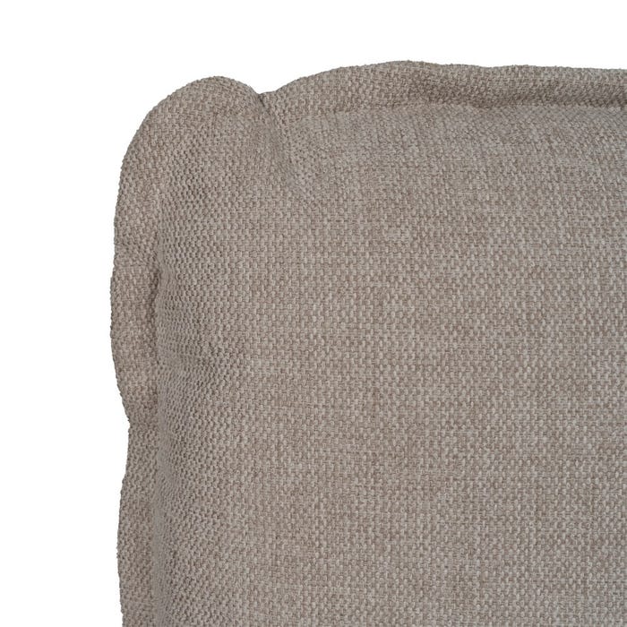 Cama de quarto de tecido bege 192 x 214 x 95 cm