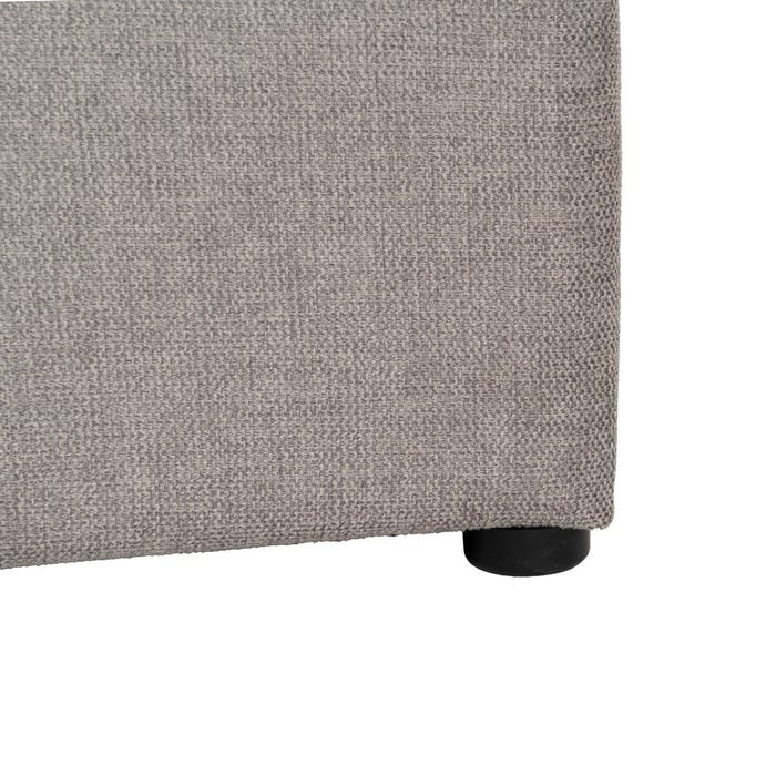 Cama Canapé Gris Tejido Dormitorio 191 X 212 X 113 Cm