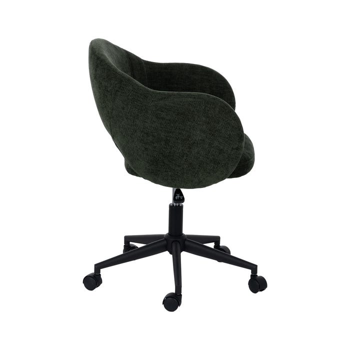 Silla Ruedas Verde Tejido Oficina 56 X 56 X 85 Cm