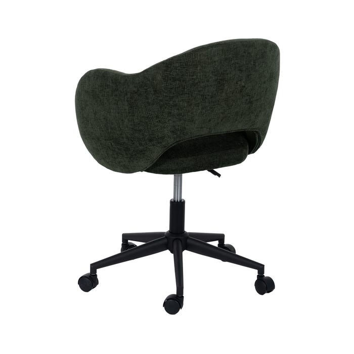 Silla Ruedas Verde Tejido Oficina 56 X 56 X 85 Cm