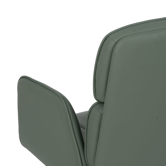 Silla Ruedas Verde Simil Piel Oficina 57 X 60,50 X 85 Cm