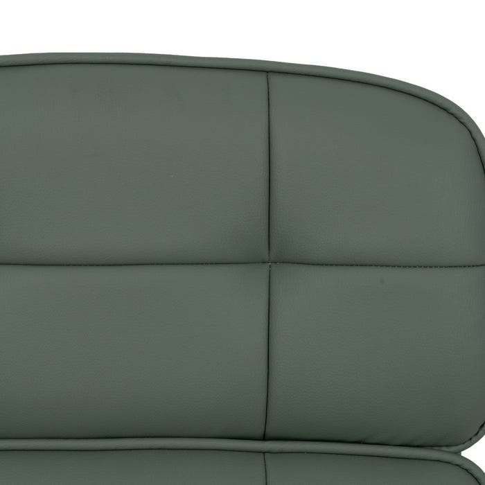 Silla Ruedas Verde Simil Piel Oficina 57 X 60,50 X 85 Cm