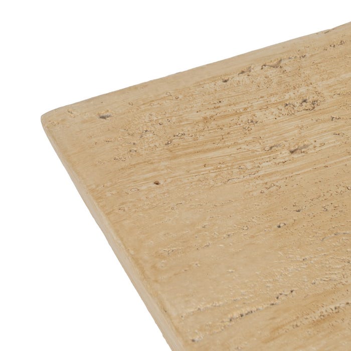 Mesa de Centro Bege Magnésio 80 X 80 X 40 Cm