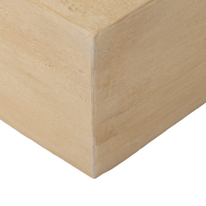 Mesa de Centro Bege Magnésio 80 X 80 X 40 Cm