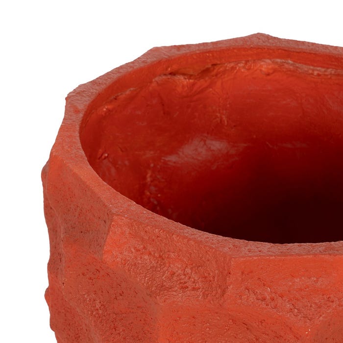 Decoração de vaso de resina de terracota 49 x 49 x 49 cm