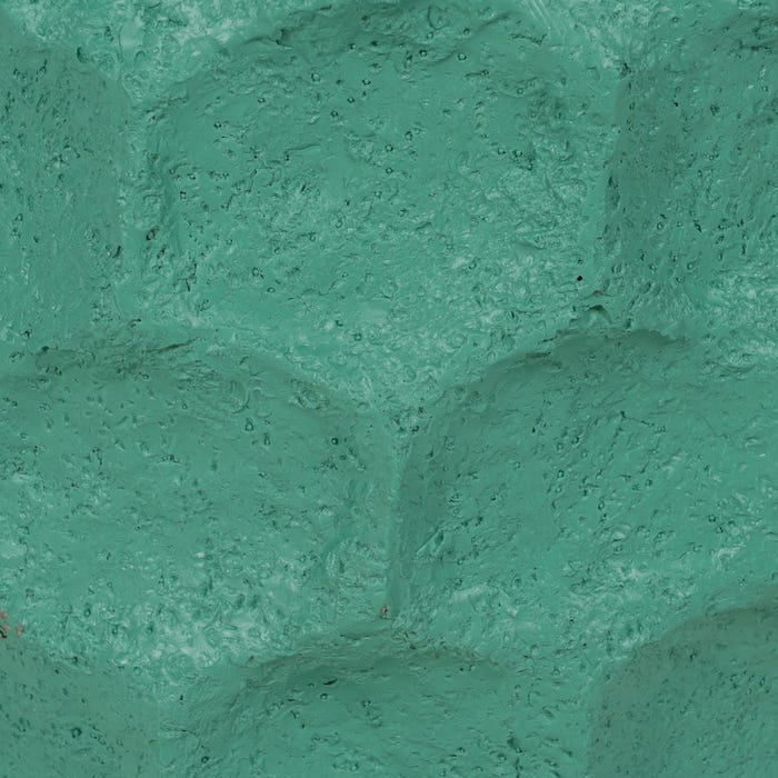 Decoração para vaso de cimento turquesa S/2 41 x 41 x 39,60 cm