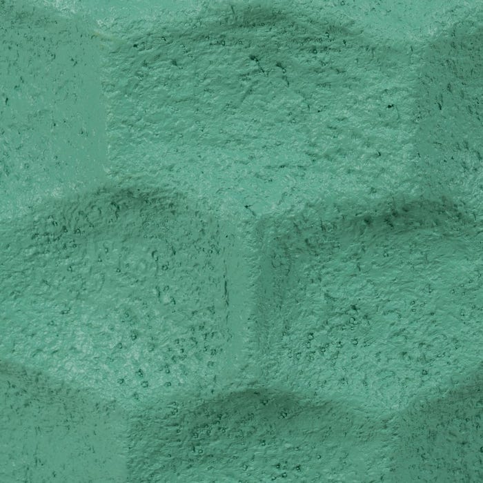 Decoração de vaso de resina turquesa 49 x 49 x 49 cm
