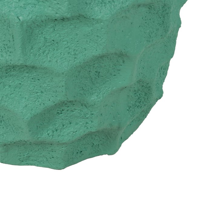 Decoração de vaso de resina turquesa 49 x 49 x 49 cm