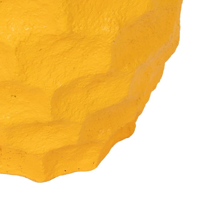 Decoração para vaso de cimento amarelo S/2 41 x 41 x 39,60 cm