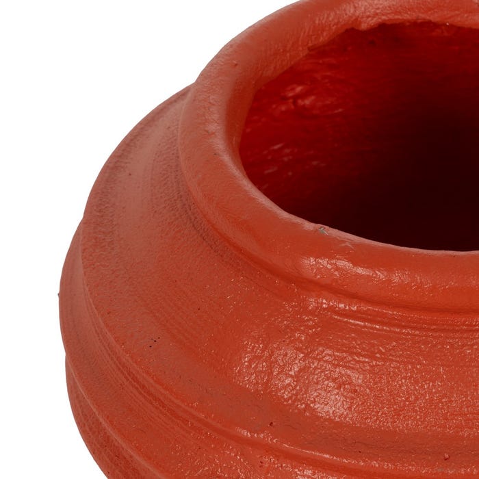 Decoração de vaso de resina de terracota 40 x 40 x 30 cm