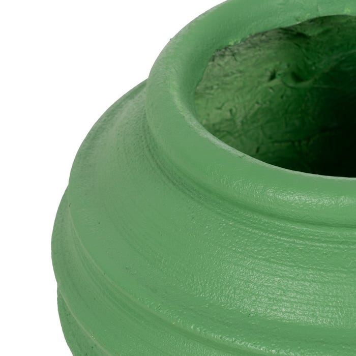 Decoração de vaso de resina verde 40 x 40 x 30 cm