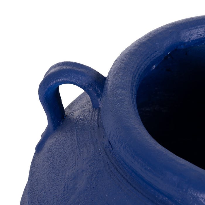 Dark Blue Resin Vase Decoration 56 X 56 X 60 Cm