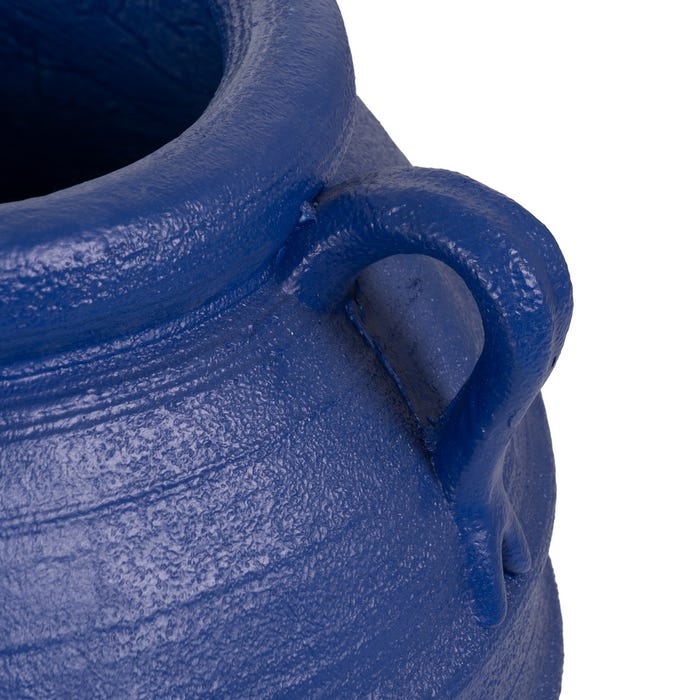 Dark Blue Resin Vase Decoration 56 X 56 X 60 Cm