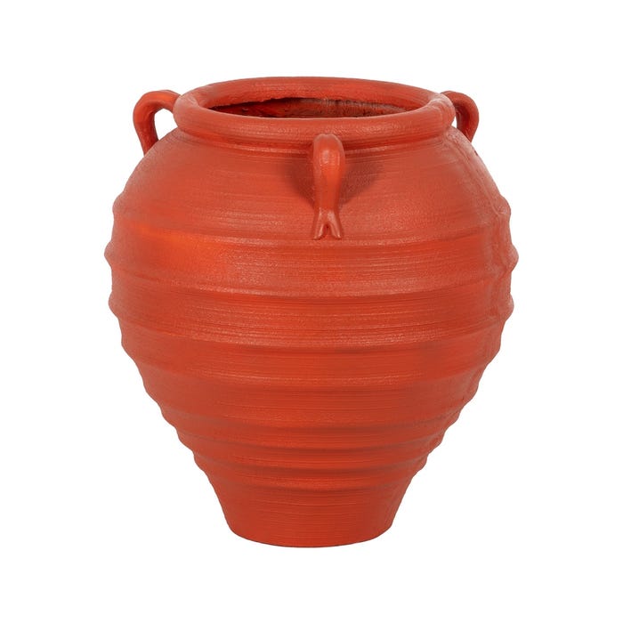 Terracotta Resin Vase Decoration 56 X 56 X 60 Cm