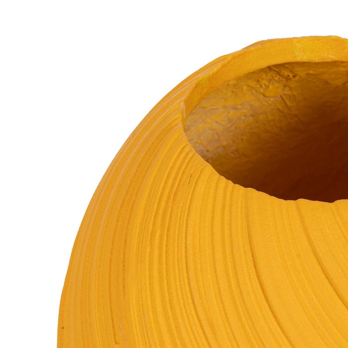 Yellow Resin Vase Decoration 45.30 X 45.30 X 51 Cm