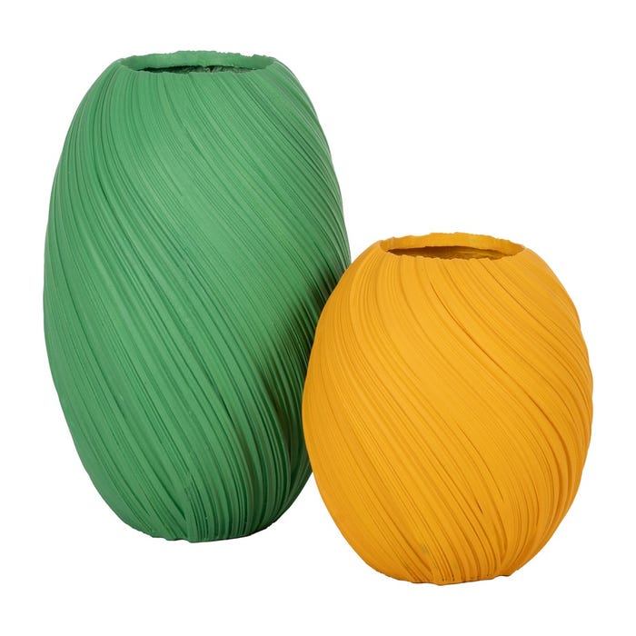 Green Resin Vase Decoration 51.50 X 51.50 X 76.60 Cm
