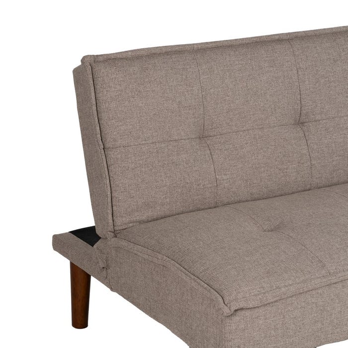 Beige Metal-Wood Sofa Bed Living Room 181 X 88 X 85.50 Cm