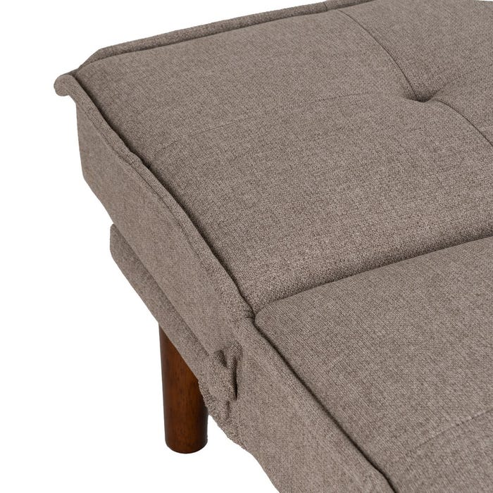 Beige Metal-Wood Sofa Bed Living Room 181 X 88 X 85.50 Cm