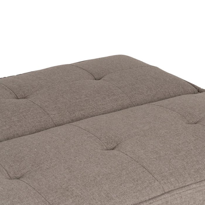 Beige Metal-Wood Sofa Bed Living Room 181 X 88 X 85.50 Cm