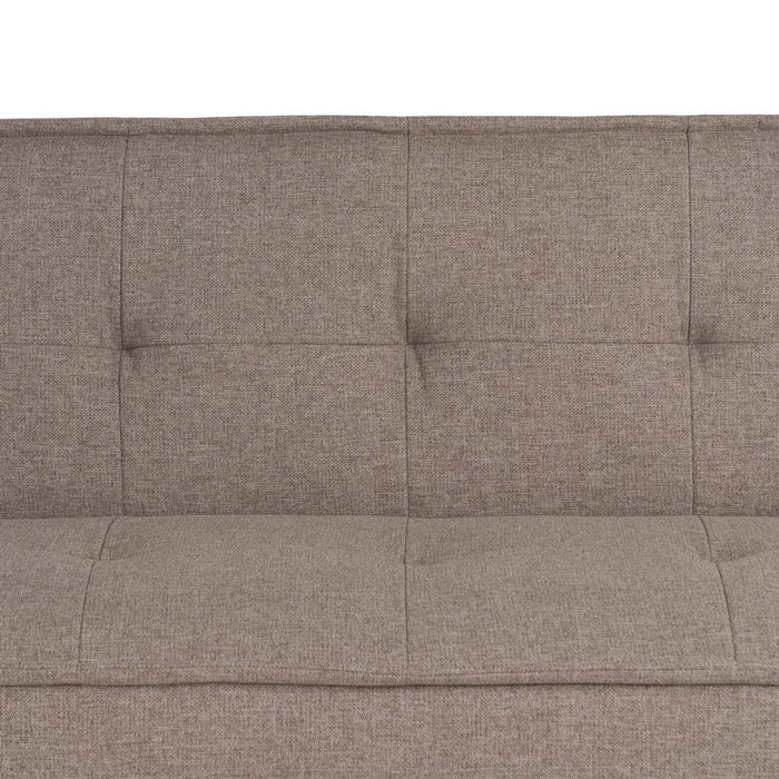 Beige Metal-Wood Sofa Bed Living Room 181 X 88 X 85.50 Cm