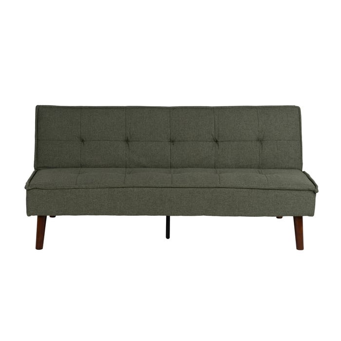 Sofá-Cama Verde Metal-Madera Salón 181 X 88 X 85,50 Cm