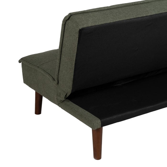 Sofá-Cama Verde Metal-Madera Salón 181 X 88 X 85,50 Cm