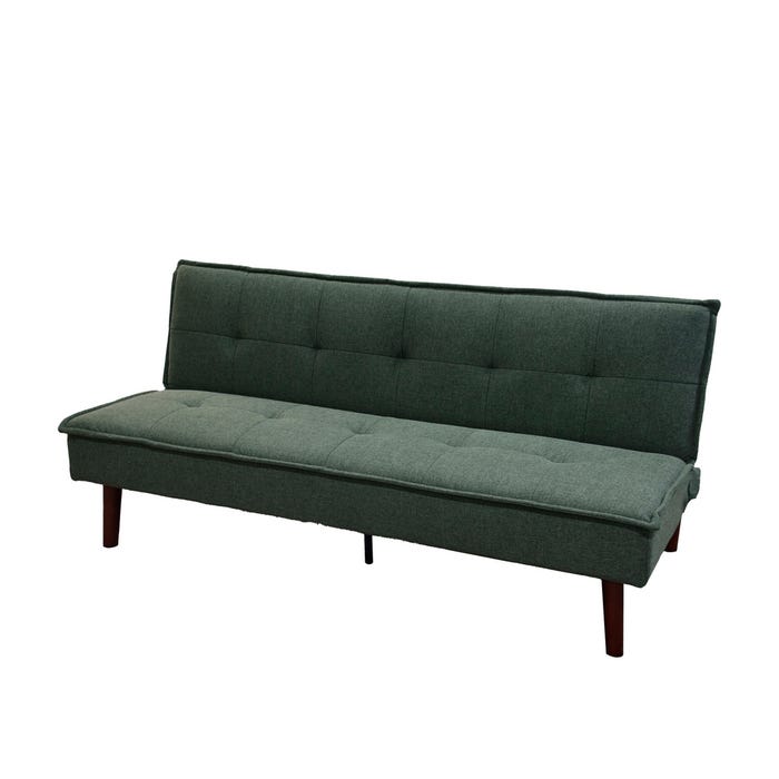 Sofá-Cama Verde Metal-Madera Salón 181 X 88 X 85,50 Cm