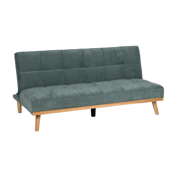 Sofá-Cama Verde Metal-Madera Salón 178 X 94 X 86 Cm