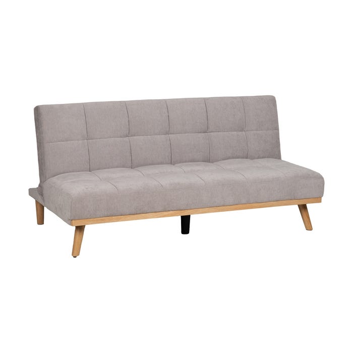 Sofá-Cama Gris Metal-Madera Salón 178 X 94 X 86 Cm