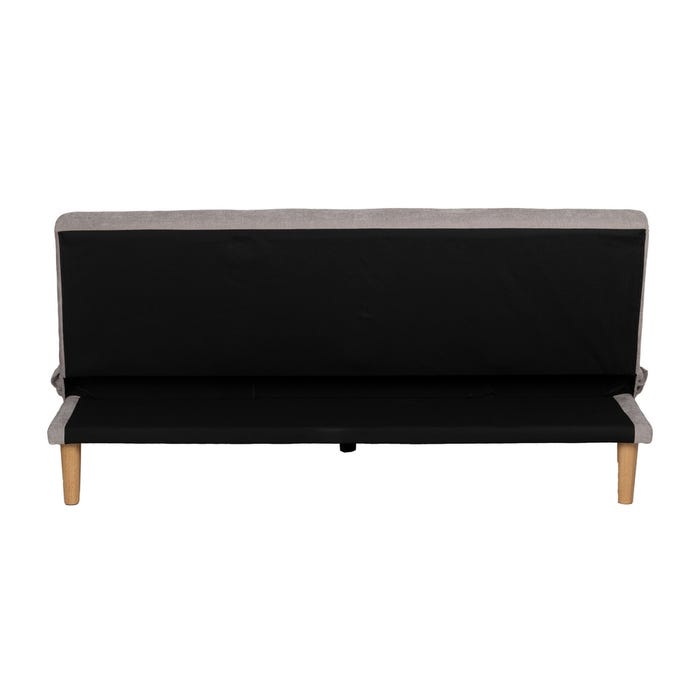 Gray Metal-Wood Sofa Bed Living Room 178 X 94 X 86 Cm