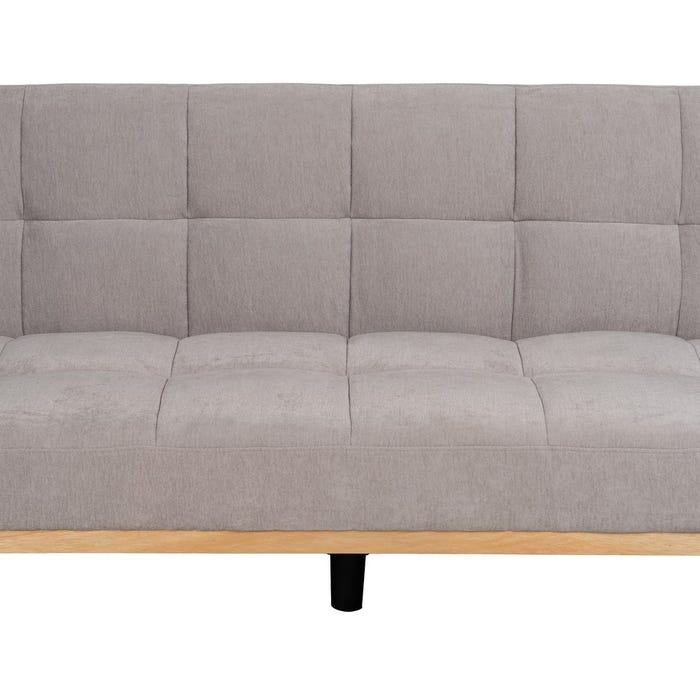 Gray Metal-Wood Sofa Bed Living Room 178 X 94 X 86 Cm