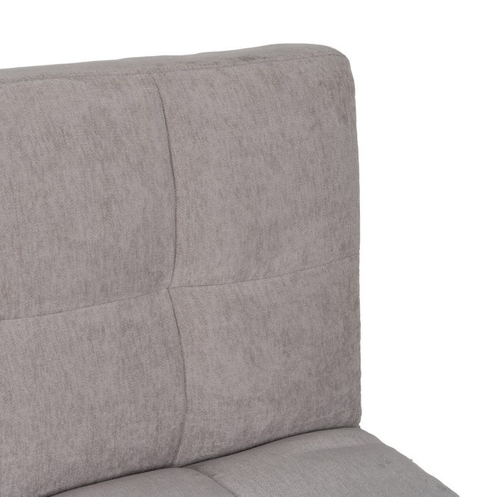 Gray Metal-Wood Sofa Bed Living Room 178 X 94 X 86 Cm