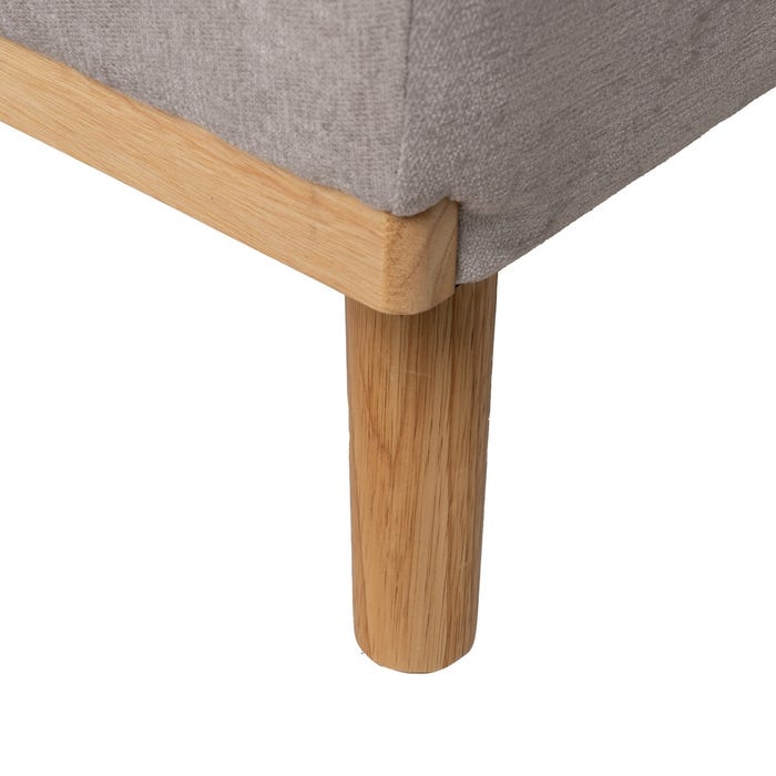 Gray Metal-Wood Sofa Bed Living Room 178 X 94 X 86 Cm