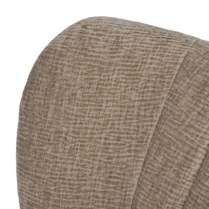 Sillón Beige Tejido-Madera Salón 58 X 70 X 74 Cm