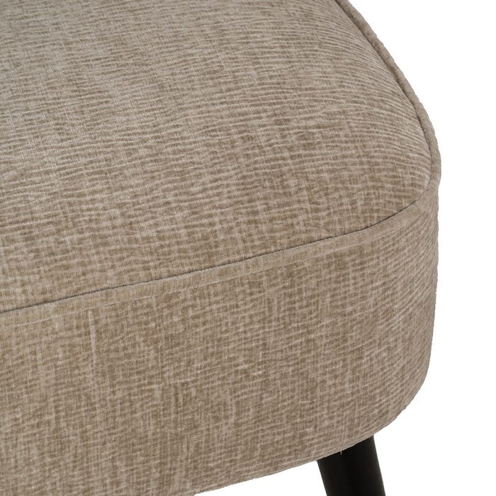 Sillón Beige Tejido-Madera Salón 58 X 70 X 74 Cm