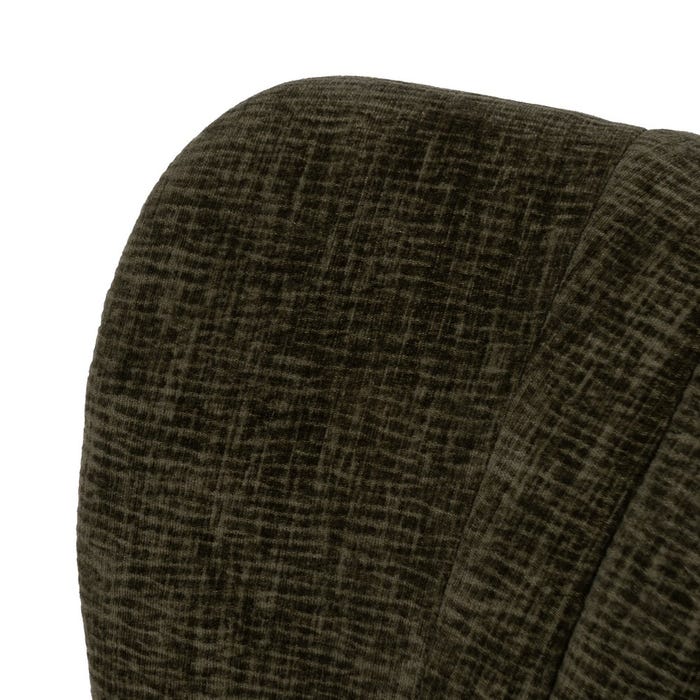 Green Fabric-Wood Living Room Armchair 58 X 70 X 74 Cm