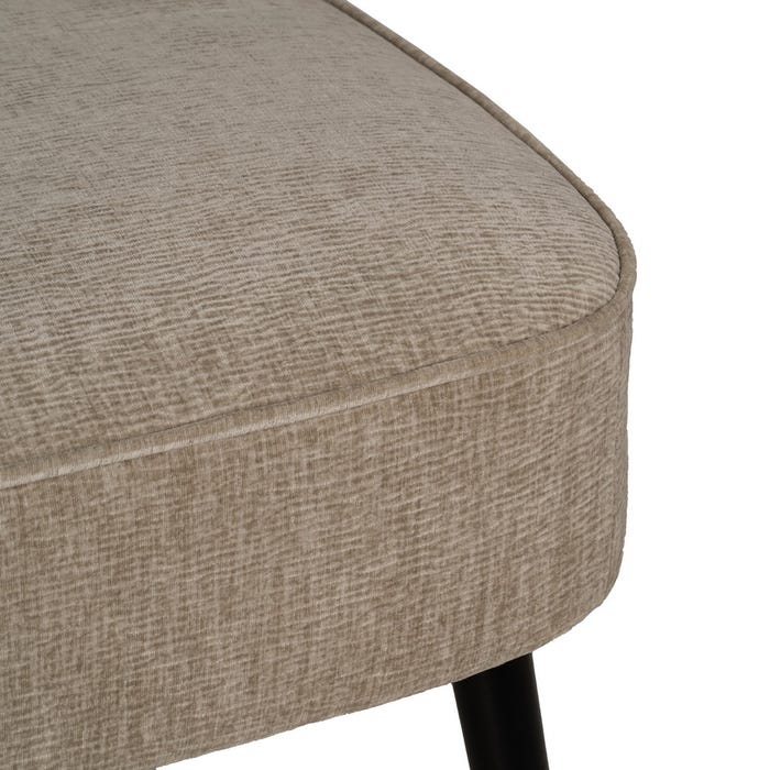 Sofá Beige Tejido-Madera Salón 134 X 70 X 74 Cm