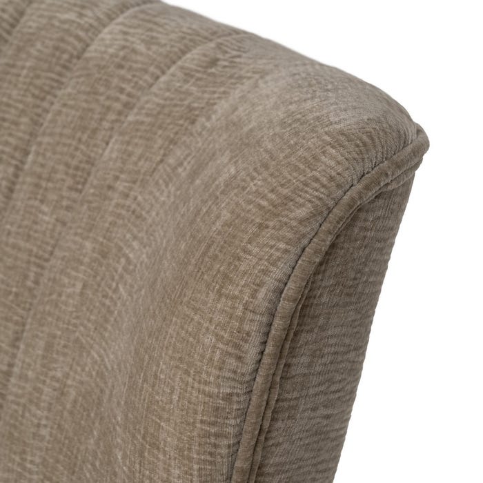 Beige Fabric-Wood Sofa Living Room 134 X 70 X 74 Cm