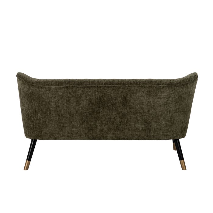 Green Fabric-Wood Sofa Living Room 134 X 70 X 74 Cm
