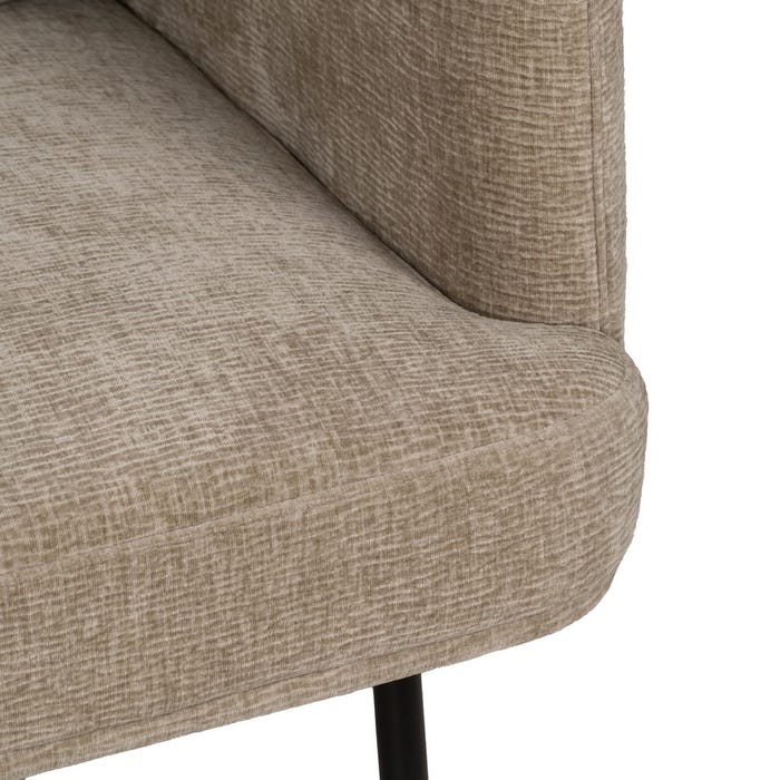Beige Fabric-Wood Sofa Living Room 127 X 72 X 73 Cm