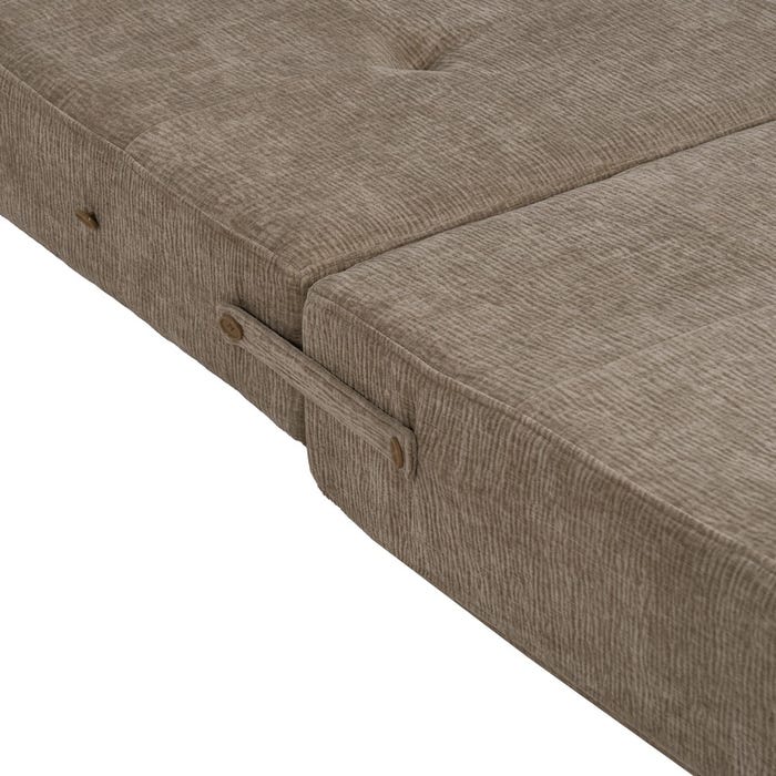 Sofá Beige Tejido-Madera Salón 89 X 101 X 71 Cm