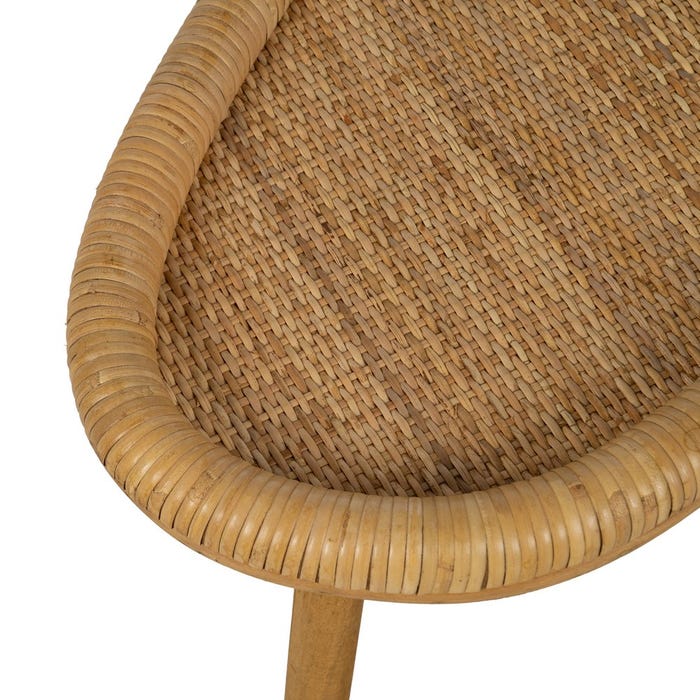 Mesa Centro Natural Ratán Salón 77 X 41 X 37 Cm