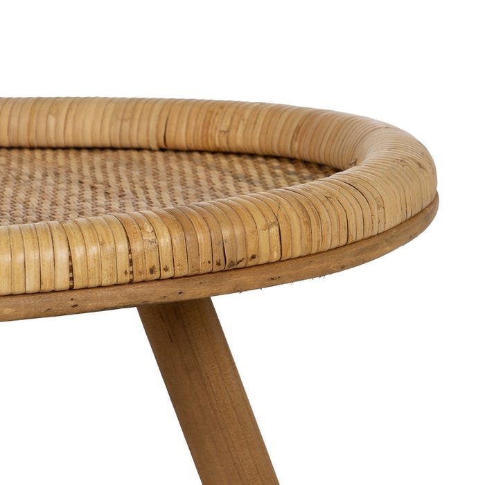Natural Rattan Coffee Table Living Room 90 X 60 X 41 Cm