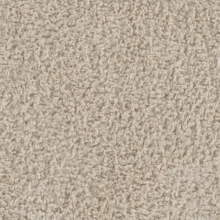 Beige Fabric Pouf Living Room 60 X 60 X 33 Cm